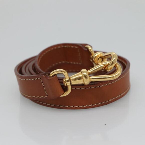 CELINE Macadam Canvas Hand Bag Pvc Leather Gold Brown - Picture 13 of 13